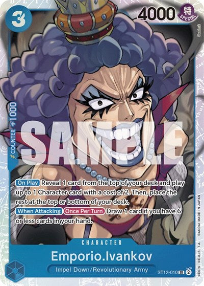 Emporio.Ivankov - ST12-010 - Super Rare - ST-12: Starter Deck 12 Zoro and Sanji