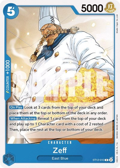 Zeff - ST12-013 - Common - ST-12: Starter Deck 12 Zoro and Sanji