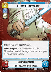 Luke's Lightsaber - 08/20 - Common (Hyperspace) - Spark of Rebellion: Weekly Play Promos
