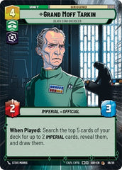 Grand Moff Tarkin - Death Star Overseer - 06/20 - Common (Hyperspace) - Spark of Rebellion: Weekly Play Promos