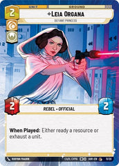 Leia Organa - Defiant Princess - 11/20 - Common (Hyperspace) - Spark of Rebellion: Weekly Play Promos