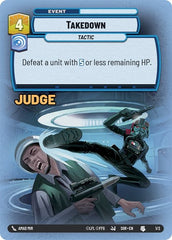 Takedown - 1/2 - Uncommon - Judge Promos