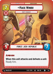 Mace Windu - Party Crasher (Champion) - 2/2 - Legendary - Organized Play Promos