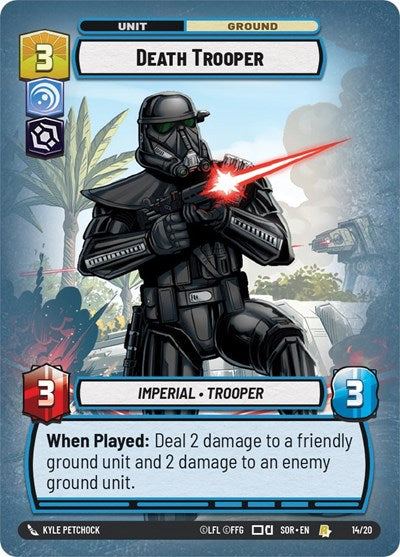 Death Trooper - 14/20 - Rare - Spark of Rebellion: Weekly Play Promos