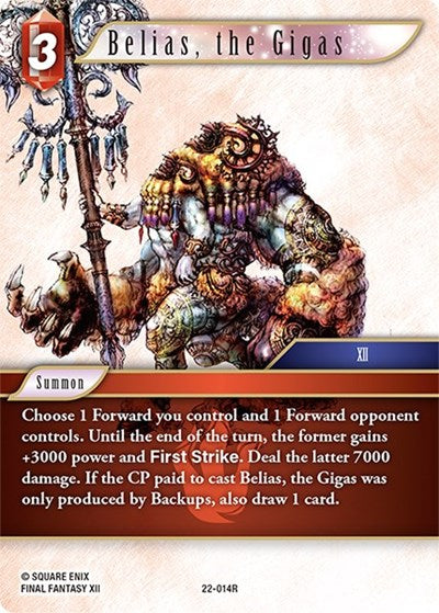 Belias, the Gigas - 22-014R - Rare - Hidden Hope