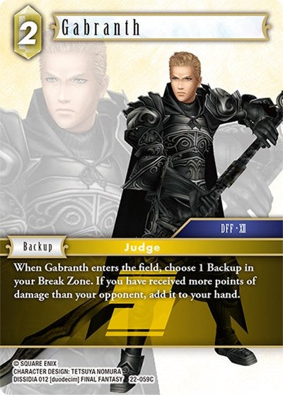 Gabranth - 22-059C - Common - Hidden Hope