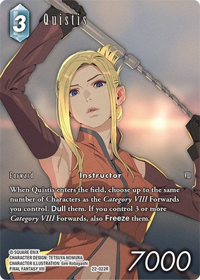 Quistis - 22-022R - Rare (Full Art) - Hidden Hope
