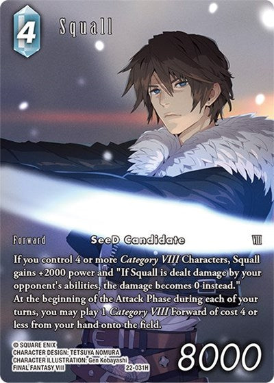 Squall - 22-031H - Hero (Full Art) - Hidden Hope