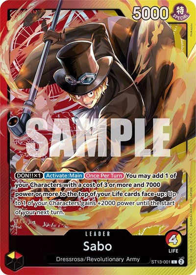 Sabo - ST13-001 - Leader - Ultra Deck: The Three Brothers