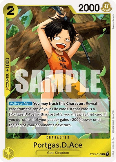 Portgas.D.Ace - ST13-010 - Common - ST-13: Ultra Deck The Three Brothers