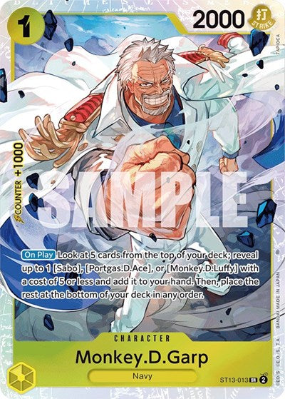 Monkey.D.Garp - ST13-013 - Super Rare - Ultra Deck: The Three Brothers