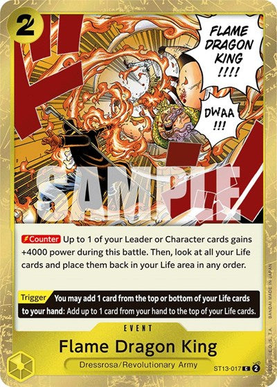 Flame Dragon King - ST13-017 - Common - ST-13: Ultra Deck The Three Brothers