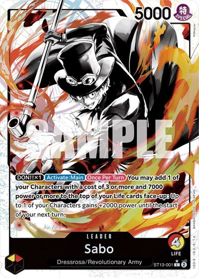 Sabo - ST13-001 - Leader (Parallel) - Ultra Deck: The Three Brothers
