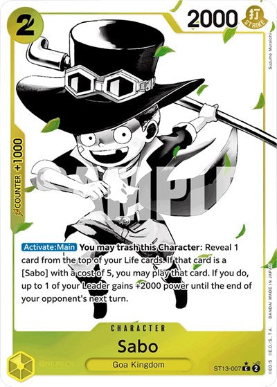 Sabo - ST13-007 - Common (Parallel) - Ultra Deck: The Three Brothers