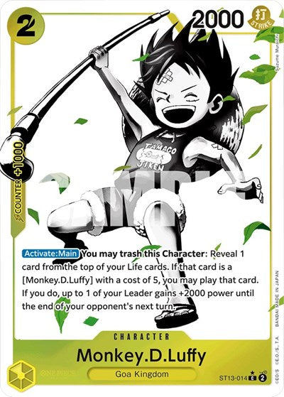 Monkey.D.Luffy - ST13-014 - Common (Parallel) - Ultra Deck: The Three Brothers