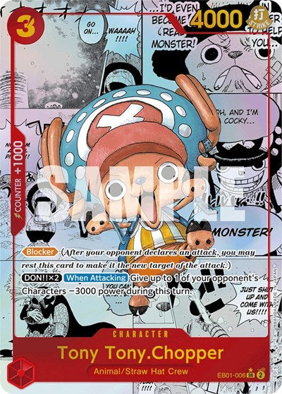 Tony Tony.Chopper (Alternate Art) - EB01-006 - Super Rare (Manga Alt Art) - Memorial Collection