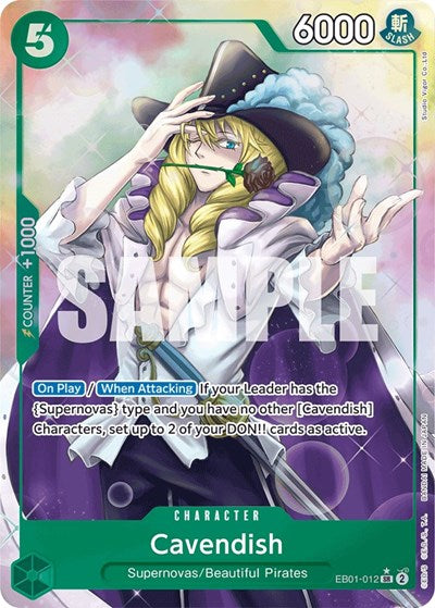 Cavendish - EB01-012 - Super Rare (Alternate Art) - Memorial Collection