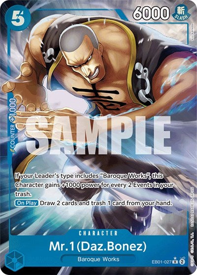 Mr. 1 (Daz.Bonez) - EB01-027 - Rare (Alternate Art) - Memorial Collection