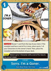 Sorry. I'm a Goner. - EB01-029 - Common - Memorial Collection