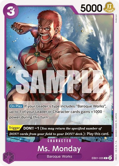 Ms. Monday - EB01-035 - Common - Memorial Collection