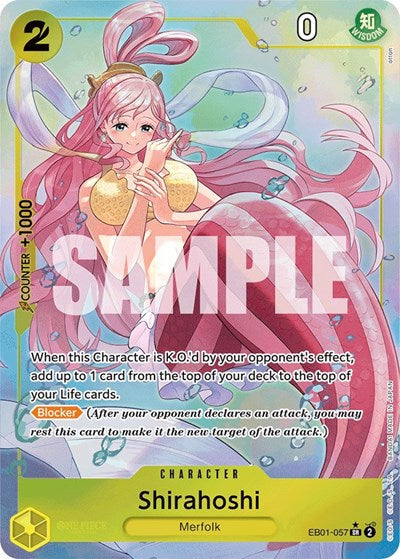 Shirahoshi - EB01-057 - Super Rare (Alternate Art) - Memorial Collection