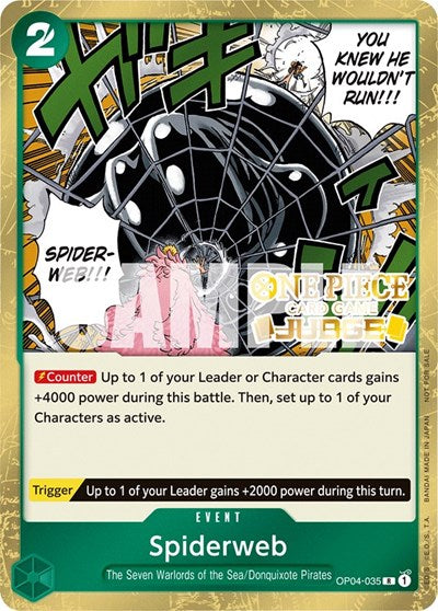 Spiderweb (Judge Pack Vol. 3) - OP04-035 - Rare - One Piece Promotion Cards