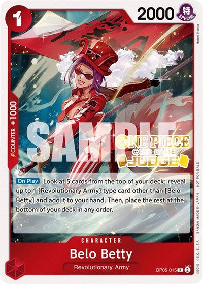 Belo Betty (Judge Pack Vol. 3) - OP05-015 - Rare - One Piece Promotion Cards