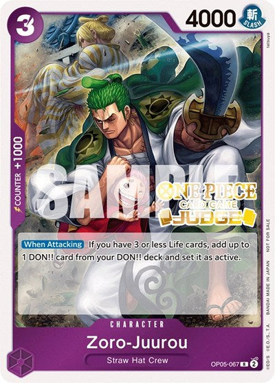 Zoro-Juurou (Judge Pack Vol. 3) - OP05-067 - Rare - One Piece Promotion Cards