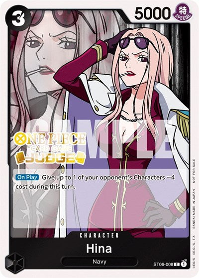 Hina (Judge Pack Vol. 3) - ST06-008 - Common - One Piece Promotion Cards