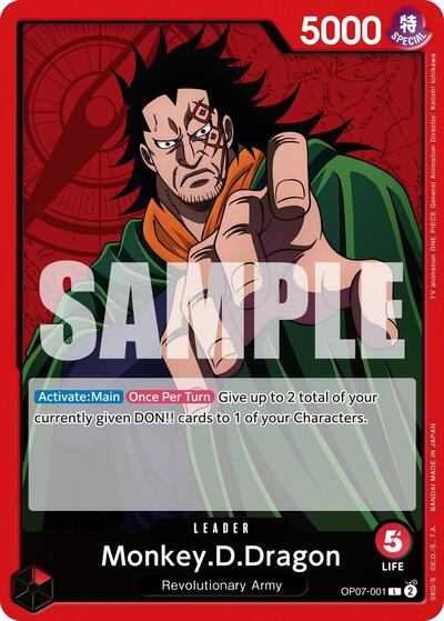 Monkey.D.Dragon - OP07-001 - Leader - 500 Years in the Future