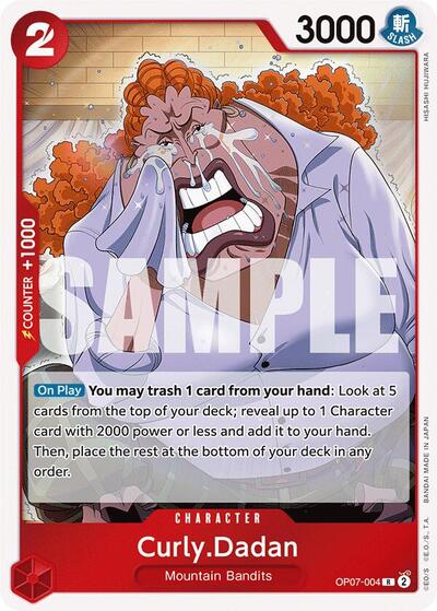 Curly.Dadan - OP07-004 - Rare - 500 Years in the Future