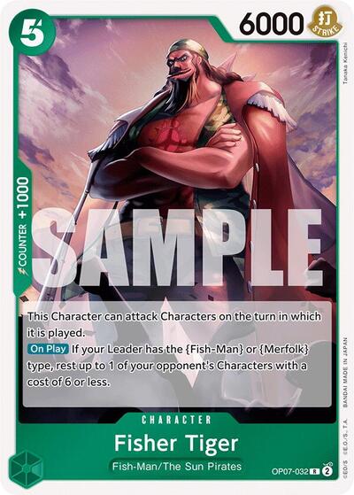 Fisher Tiger - OP07-032 - Rare - 500 Years in the Future