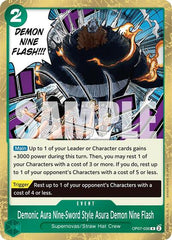 Demonic Aura Nine-Sword Style Asura Demon Nine Flash - OP07-036 - Rare - 500 Years in the Future