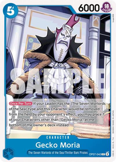 Gecko Moria - OP07-042 - Common - 500 Years in the Future