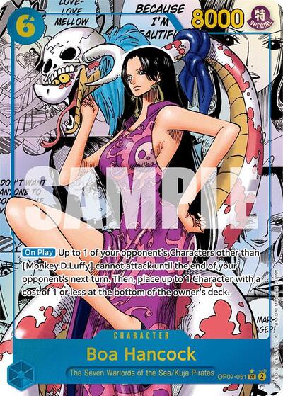 Boa Hancock (051) (Parallel) - OP07-051 - Super Rare (Manga Alt Art) - 500 Years in the Future