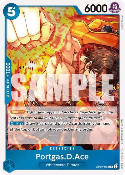 Portgas.D.Ace - OP07-053 - Rare - 500 Years in the Future