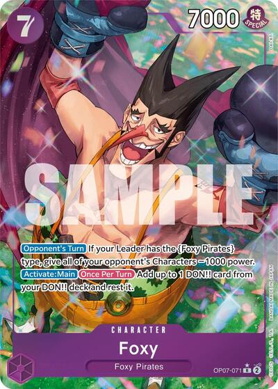Foxy - OP07-071 - Rare (Parallel) - 500 Years in the Future
