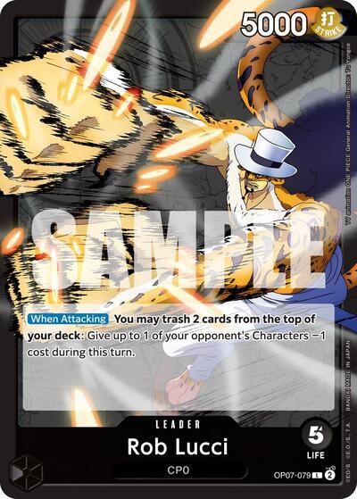 Rob Lucci - OP07-079 - Leader - 500 Years in the Future