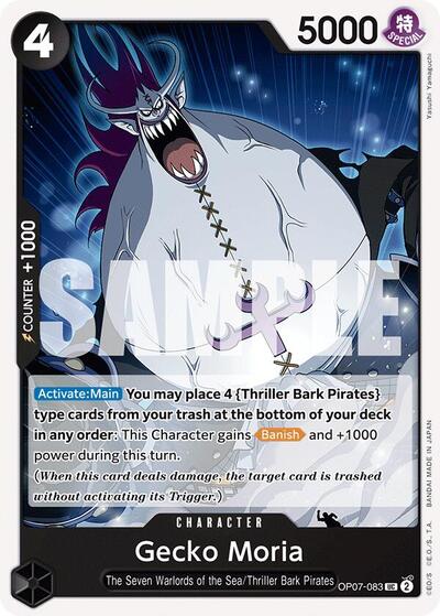 Gecko Moria - OP07-083 - Uncommon - 500 Years in the Future
