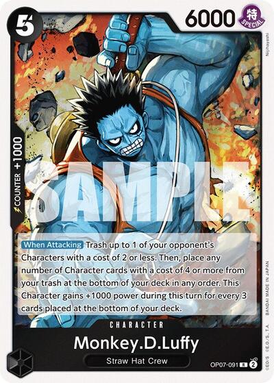 Monkey.D.Luffy - OP07-091 - Rare - 500 Years in the Future