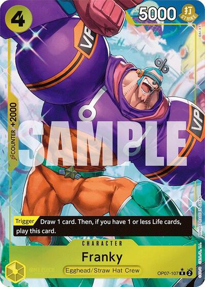 Franky - OP07-107 - Rare (Parallel) - 500 Years in the Future