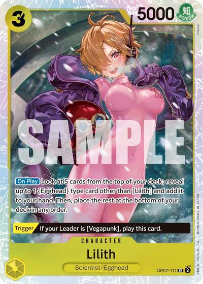 Lilith - OP07-111 - Super Rare - 500 Years in the Future
