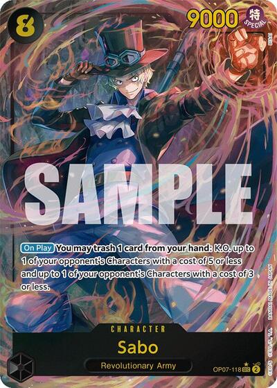 Sabo - OP07-118 - Secret Rare (Parallel) - 500 Years in the Future