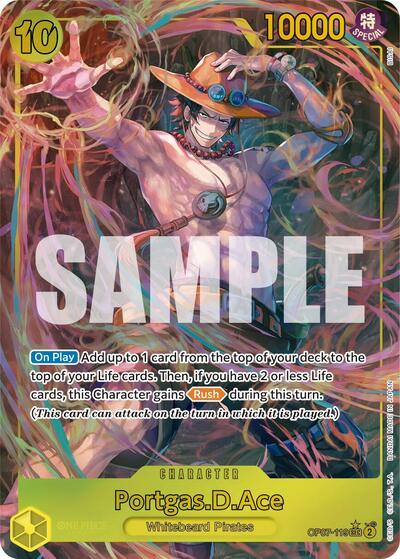Portgas.D.Ace - OP07-119 - Secret Rare (Parallel) - 500 Years in the Future