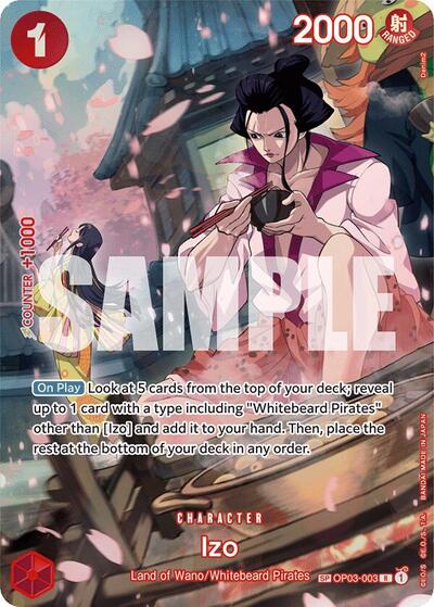 Izo - OP03-003 - Rare (Special Alternate Art) - 500 Years in the Future