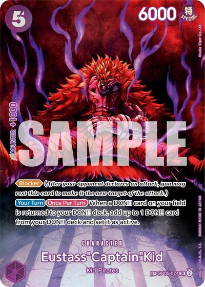 Eustass"Captain"Kid - OP05-074 - Super Rare (Special Alternate Art) - 500 Years in the Future