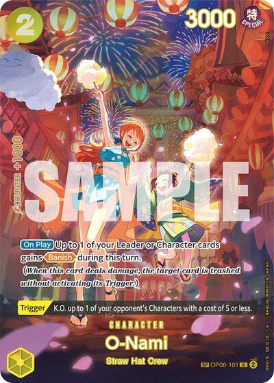 O-Nami - OP06-101 - Rare (Special Alternate Art) - 500 Years in the Future