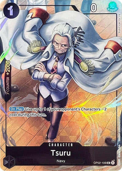 Tsuru - OP02-106 - Uncommon (Premium Card Collection -Best Selection Vol. 1-) - One Piece Promotion Cards