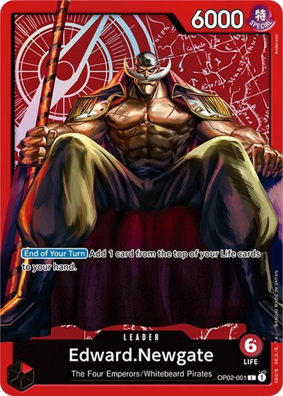 Edward.Newgate - OP02-001 - Leader (Special Goods Set -Former Four Emperors-) - One Piece Promotion Cards