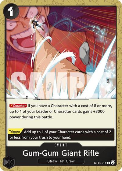 Gum-Gum Giant Rifle - ST14-014 - Common - ST-14: Starter Deck 14 3D2Y
